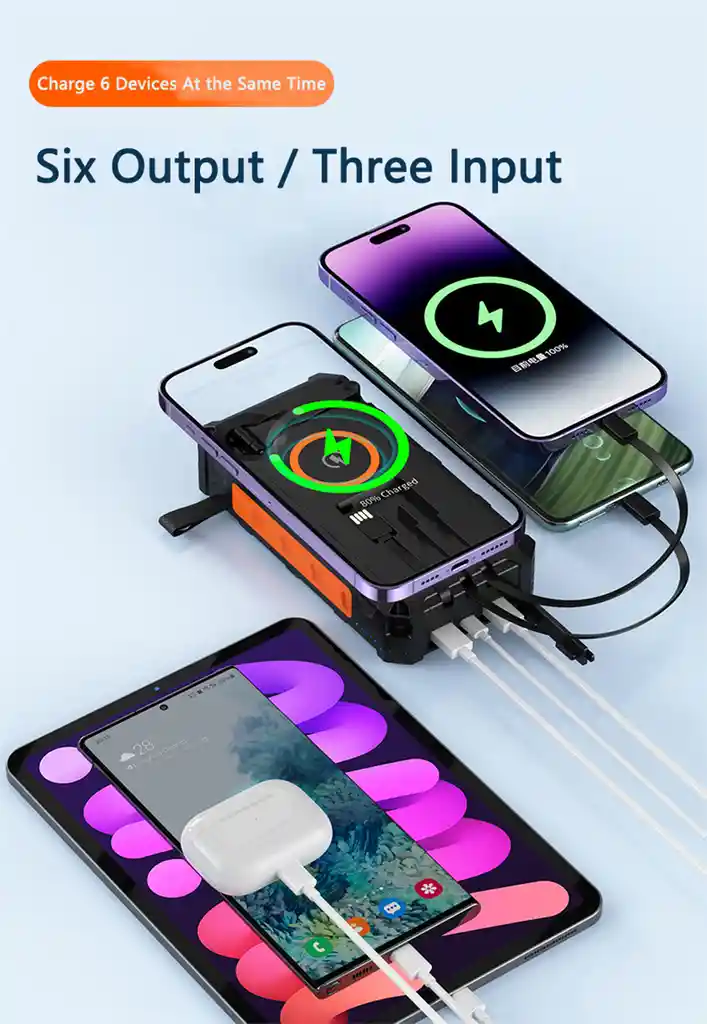 Bateria Externa Con Panel Solar Power Bank 20.000 Mah