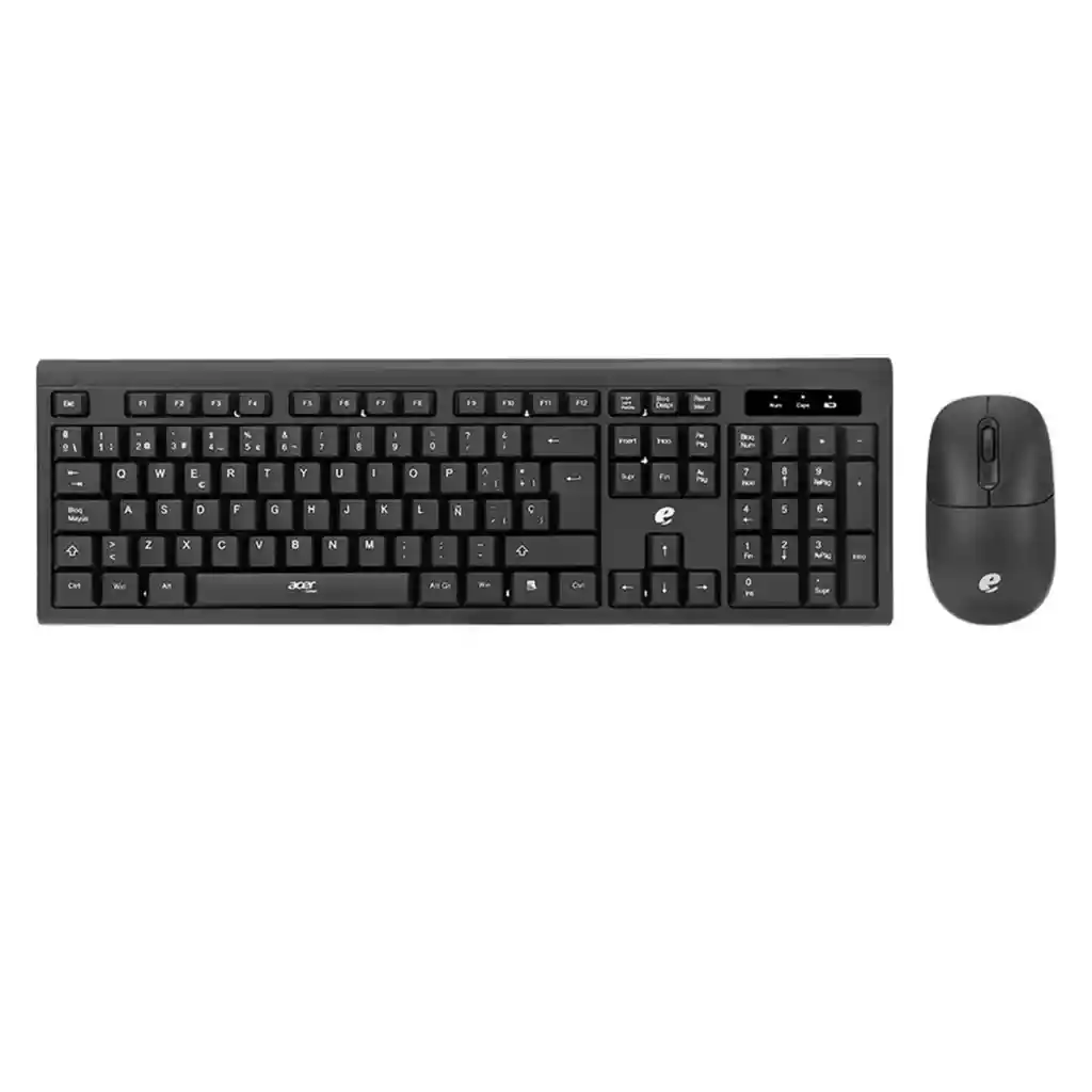 Kit Teclado Y Mouse Inalambrico 2.4ghz Ekw211 Negro
