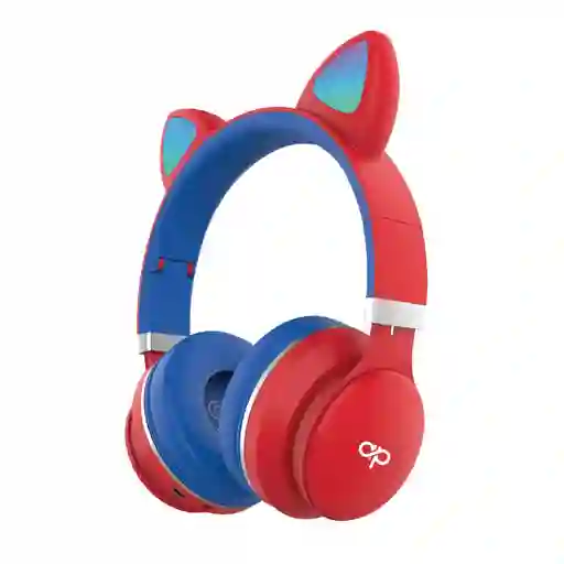 Audifonos Orejas De Gato Bluetooth Rojo