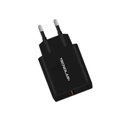 Cargador Rapido Qc 3.0 Con Cable Usb A A Usb C Negro