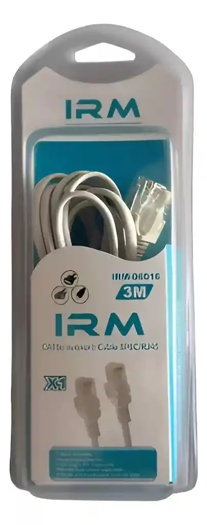 Cable De Red Cat5e 3 Mts 8p8c/rj45 Irm