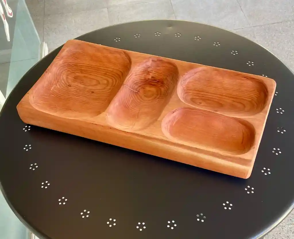 Tabla Rustica Para Picoteo Roble 4 Posillos, 50 X 24 App