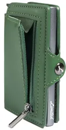 Billetera - Slim - Verde, Con Monedero