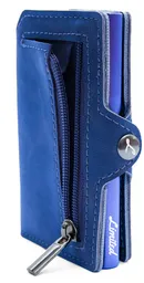 Billetera - Slim - Dark Blue, Con Monedero