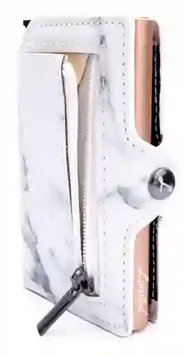 Billetera - Marmol - Slim - Gold, Con Monedero