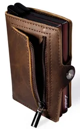 Billetera - Double - Café Oscuro, Con Monedero