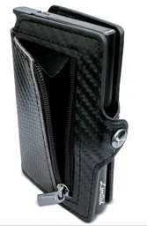 Billetera - Fibra De Carbono, Con Monedero