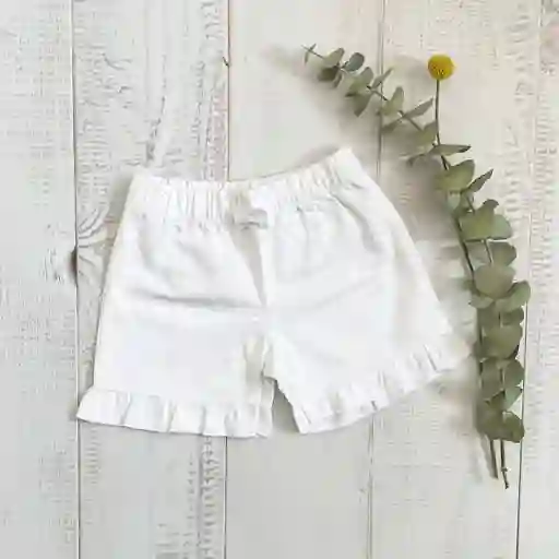 Short Maya Blanco Talla 8 Años