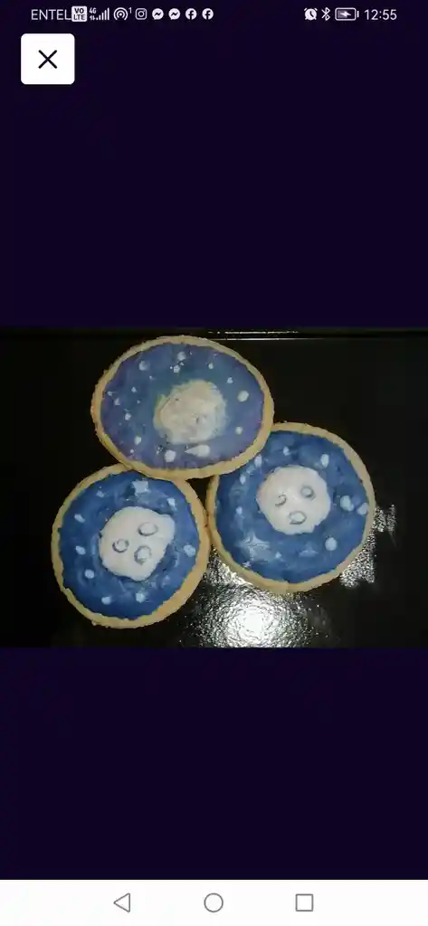 4 Unidades De Galletas Luna
