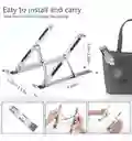 Soporte Portatil Aluminio Plegable Para Notebook Tablet
