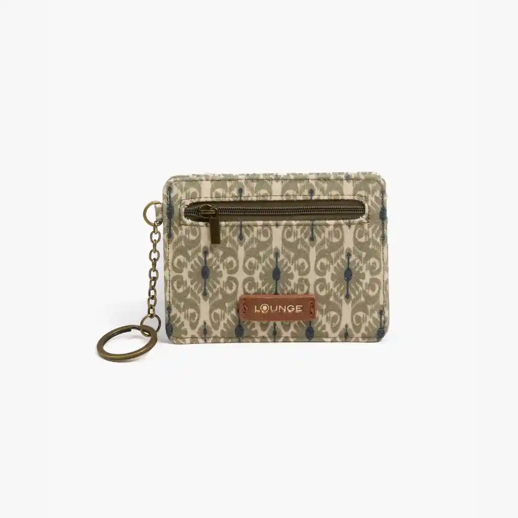 Tarjetero Mujer Llavero Verde