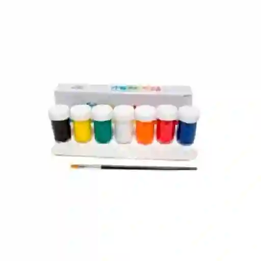 Tempera Lavable 7 Colores