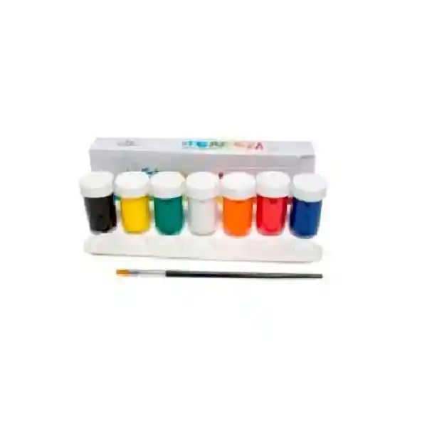 Tempera Lavable 7 Colores
