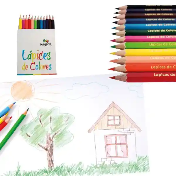Lapices Cortos Set De 12