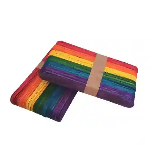 Palos De Helado Baja Lengua Colores 100 Un