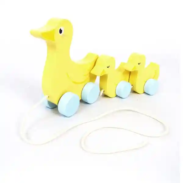 Juguete De Arrastre Familia De Patos