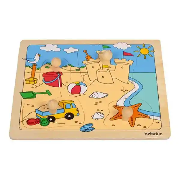 Puzzle Con Pivotes La Playa