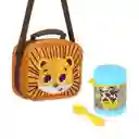 Pack Escolar Safari Animales Lonchera + Termo