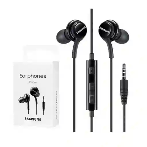 Auriculares Samsung De 3,5 Mm Oficiales, Color Negro