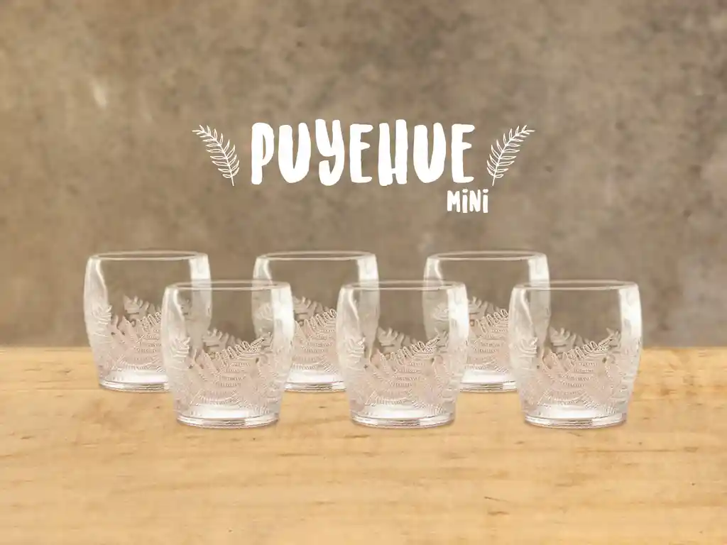 Puyehue Mini - Juego De 6 Vasos