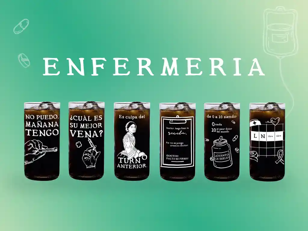 Enfermería - Juego De 6 Vasos