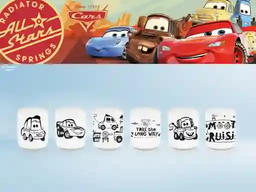 Cars: Colección Mini - Juego De 6 Vasos