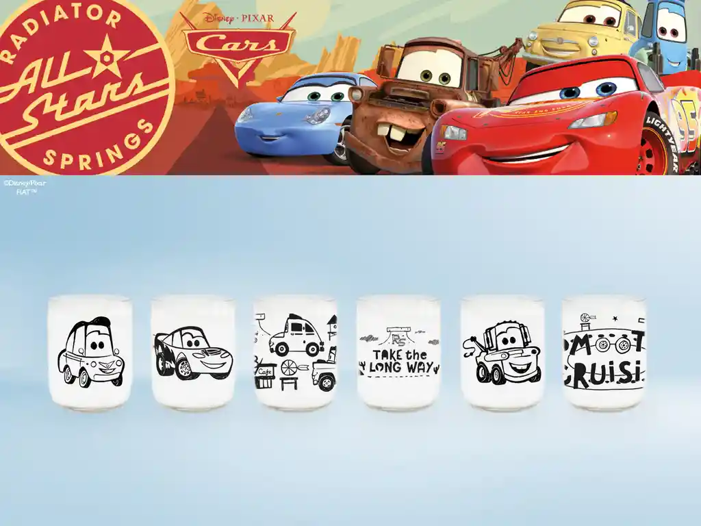 Cars: Colección Mini - Juego De 6 Vasos
