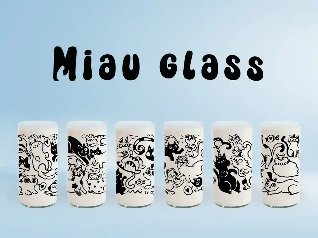Miau Glass - Juego De 6 Vasos