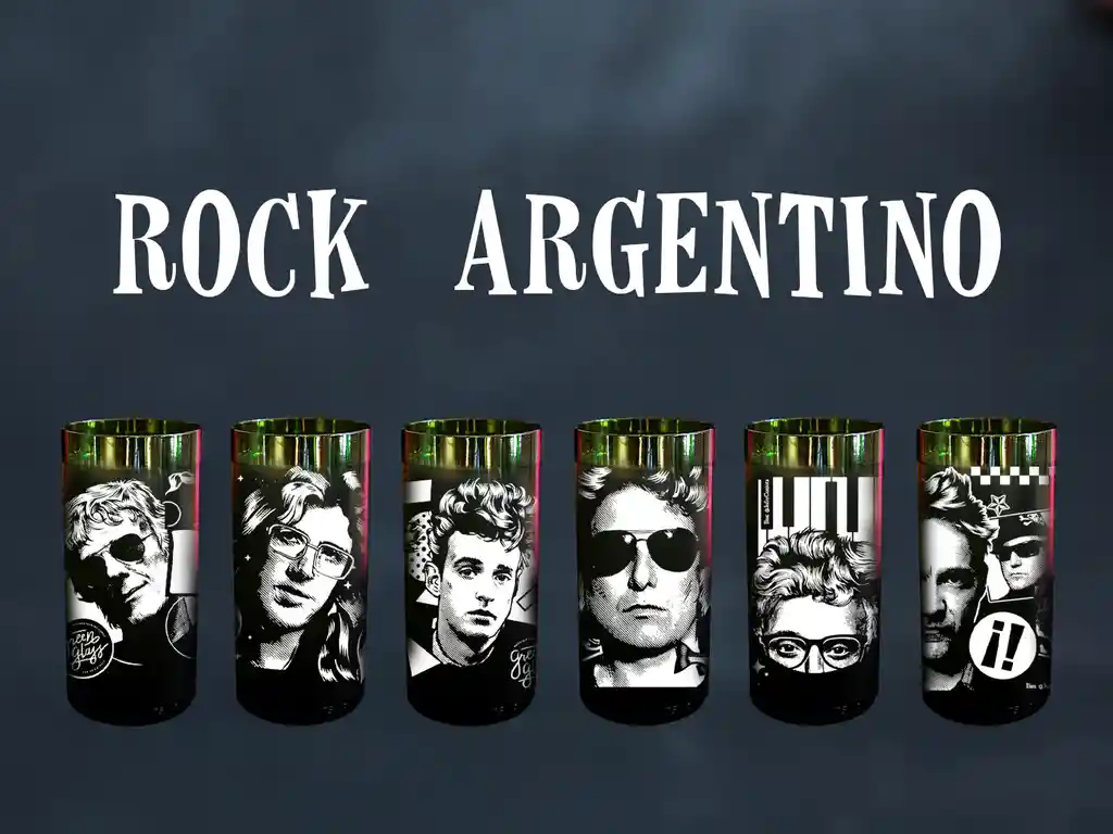 Rock Argentino - Juego De 6 Vasos