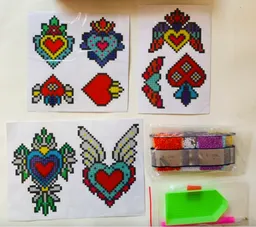 Stickers Pinta Diamantes- Corazones