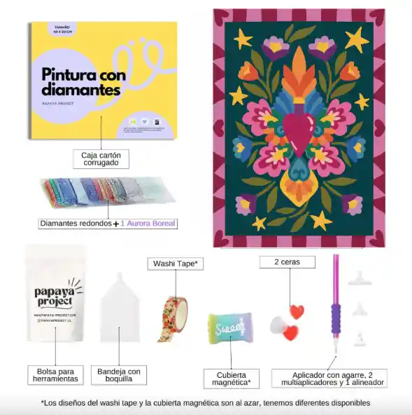 Kit De Pintura Con Diamantes Latidos De Color
