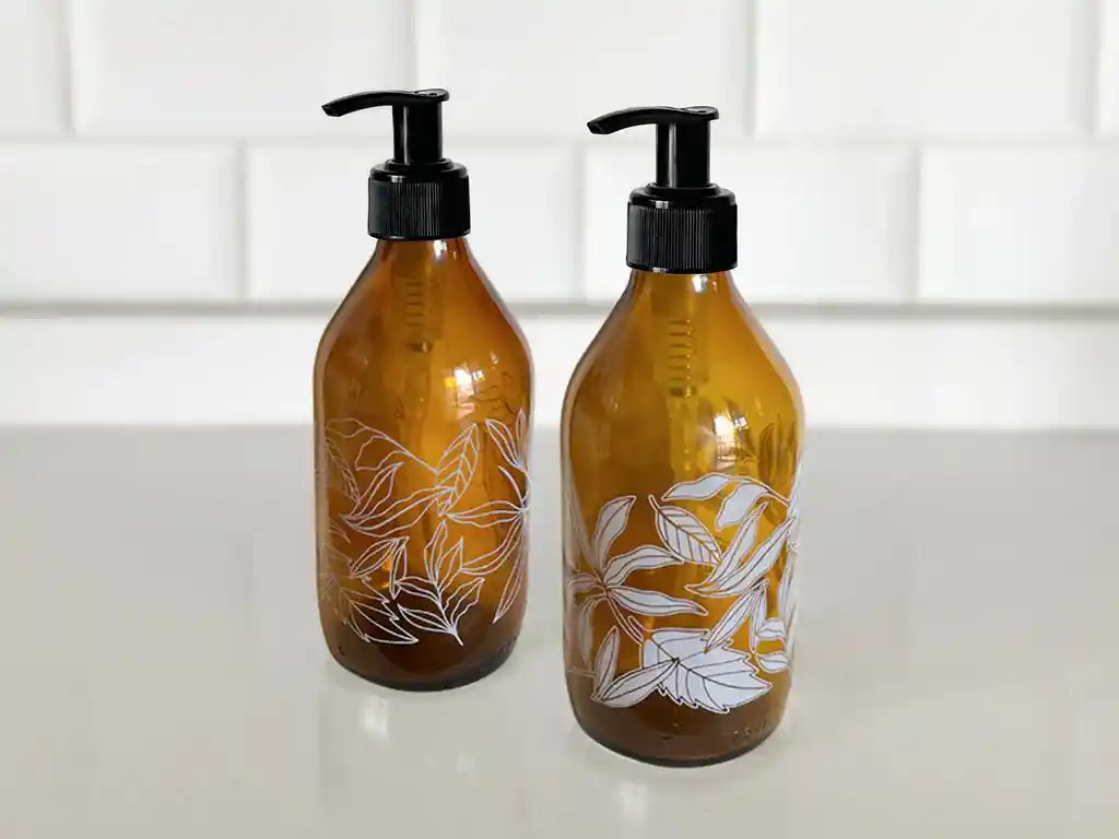 Dispensadores Diseño Florales Multiuso Color Cafés (2 Unidades)