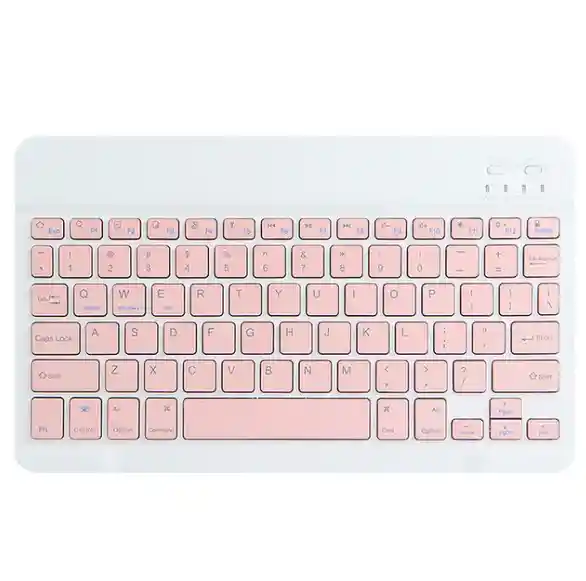 Teclado Bluetooth Mini Keyboard 10 Rosa