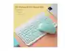 Kit De Teclado Y Mouse Bluetooth 10 Pulgadas Verde