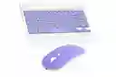 Kit De Teclado Y Mouse Bluetooth 10 Pulgadas Lila