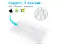 Kit De Teclado Y Mouse Bluetooth 10 Pulgadas Blanco