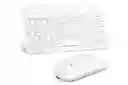 Kit De Teclado Y Mouse Bluetooth 10 Pulgadas Blanco