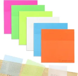 Notas Adhesivas Colores Pasteles Transparente