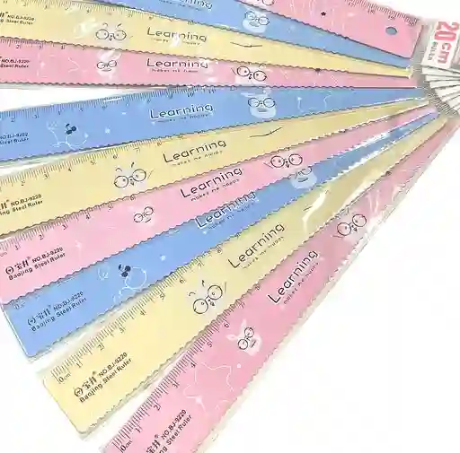 Regla De Colores 20cms Kawaii