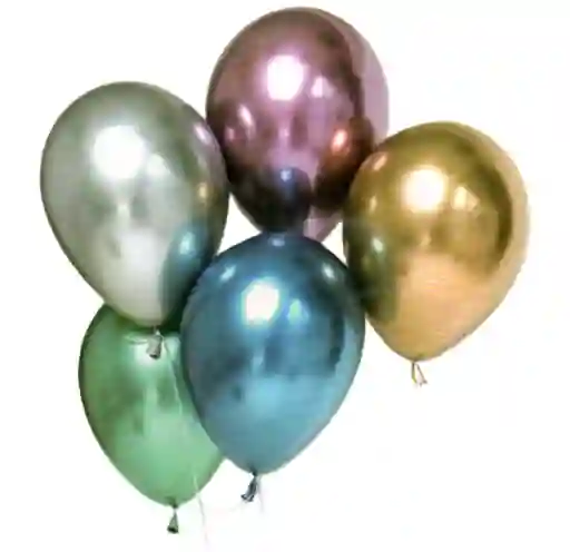 Set De Globos Metalizados 5 Unidades