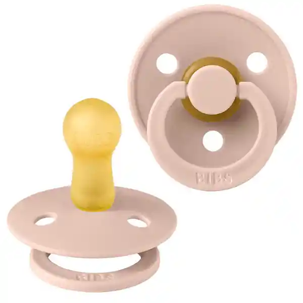 Chupete Bibs Colour Round Latex X1 Etapa 1 | 0 – 6 Meses | Blush