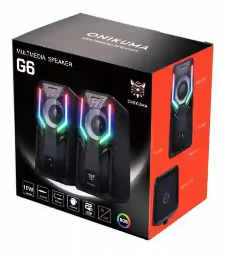 Parlante Altavoz Para Pc Onikuma G6 Rgb