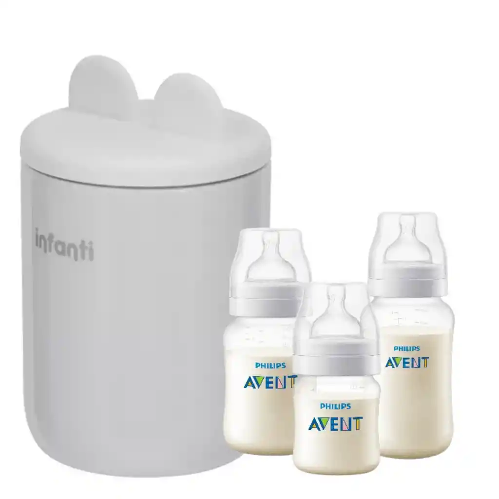 Pack Lactancia Calentador Infanti Más 3 Mamaderas Avent