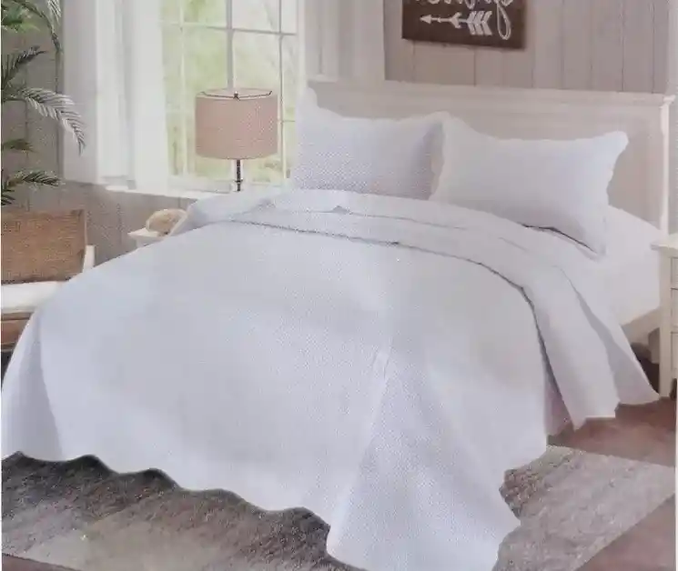 Cobertor De Una Plaza Y Media Blanco