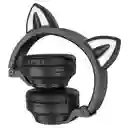 Audifonos Inalambricos Bluetooth Orejas Gato Borofone Bo18 7hrs Negro