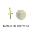 Colgante Cruz Plano Enchapado Oro 18k