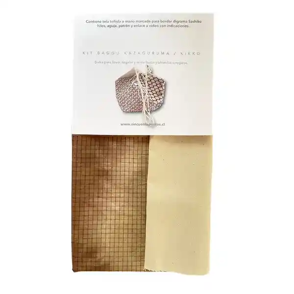 Kit Bolsita Japonesa Sashiko Baggu Kazaguruma Kikko Baggu Kazaguruma Kikko Sincuentapuntos