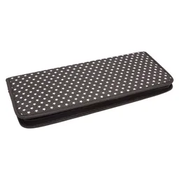 Estuche Tejido Negro Estrellas 13x44x4 Cm Line