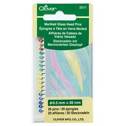 Alfileres Cabeza Redonda Vidrio Marmoleado 20 Un 2511 Clover