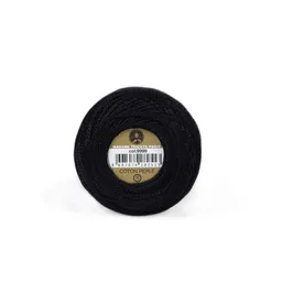 Cotton Perle 8 Diktas 10gr Cp Negro 9999 Madame Tricote